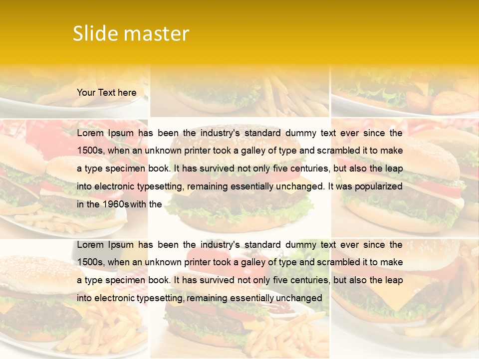 Food Sandwich Meat PowerPoint Template