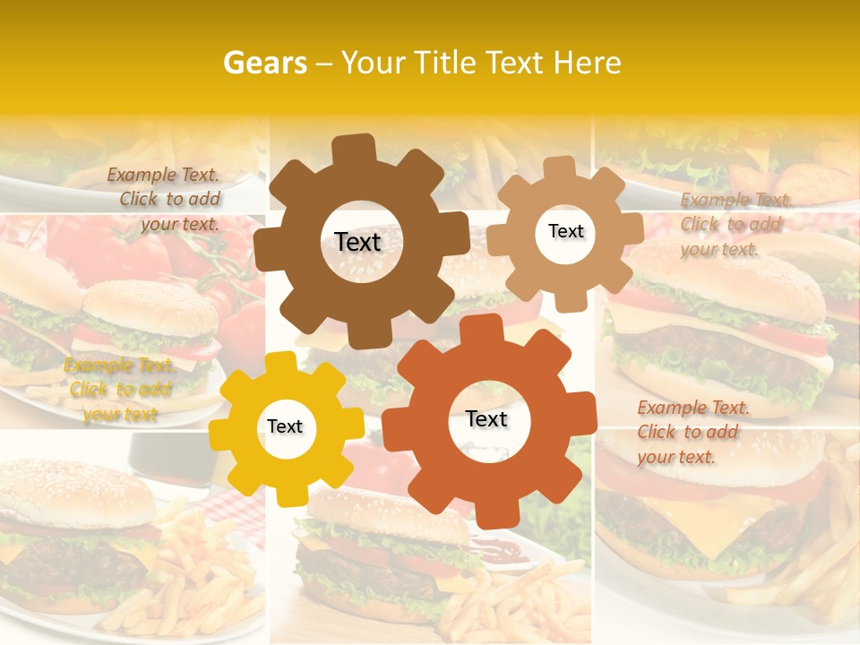 Food Sandwich Meat PowerPoint Template