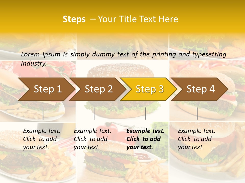 Food Sandwich Meat PowerPoint Template