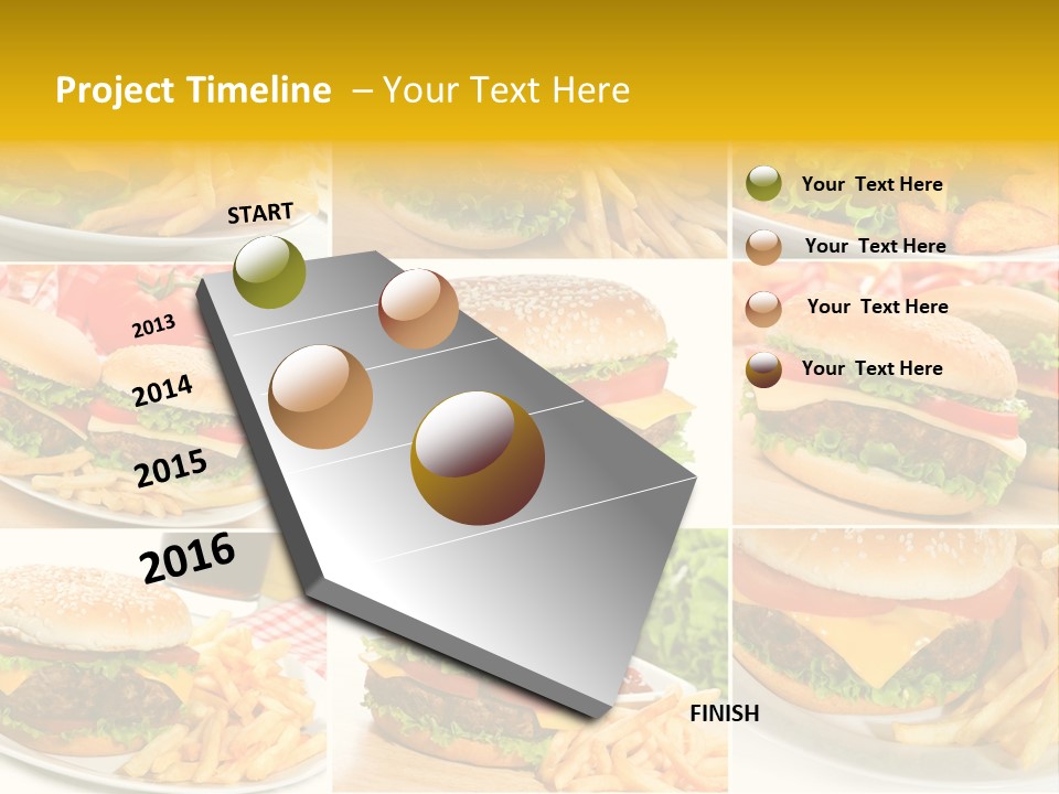 Food Sandwich Meat PowerPoint Template