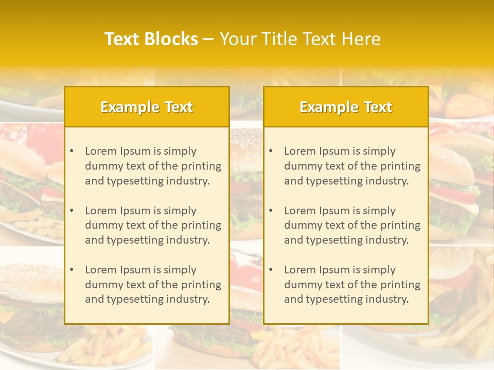 Food Sandwich Meat PowerPoint Template