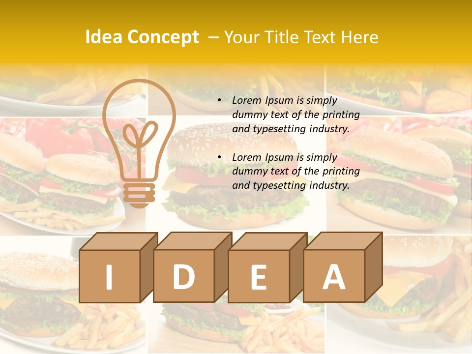 Food Sandwich Meat PowerPoint Template
