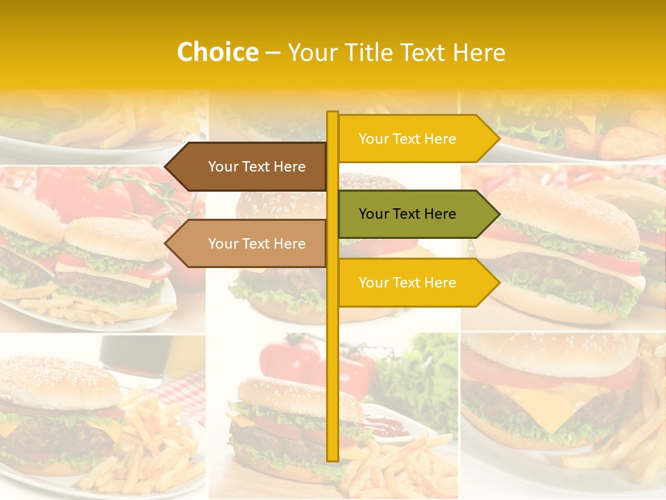 Food Sandwich Meat PowerPoint Template