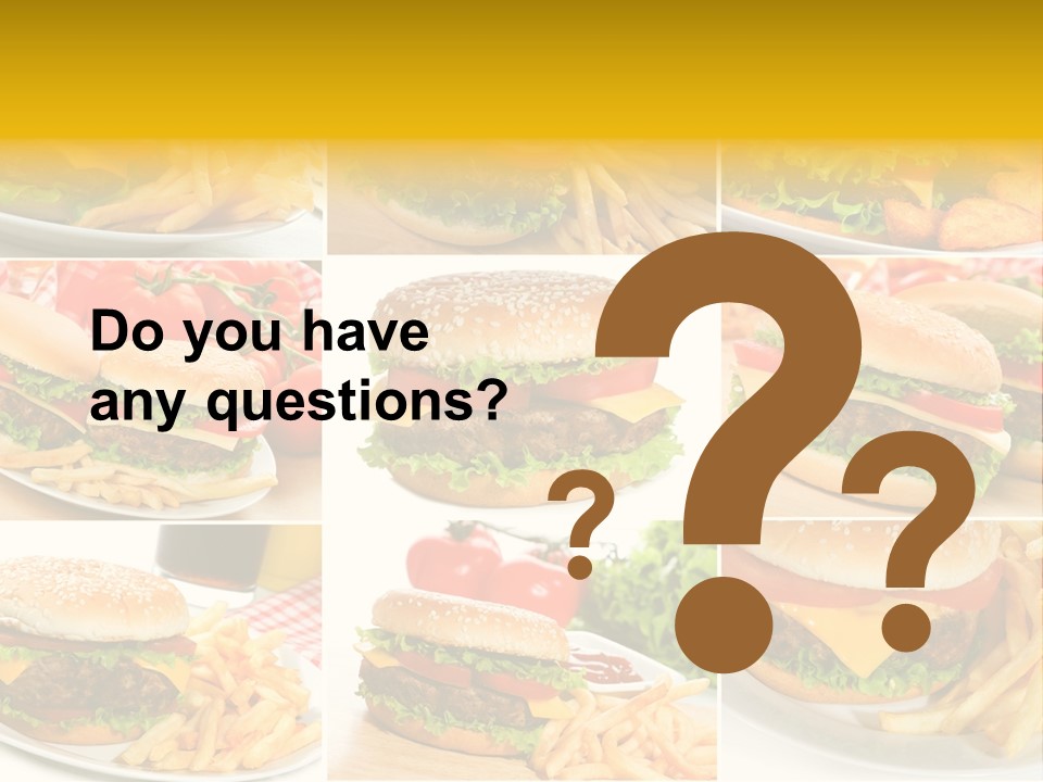 Food Sandwich Meat PowerPoint Template