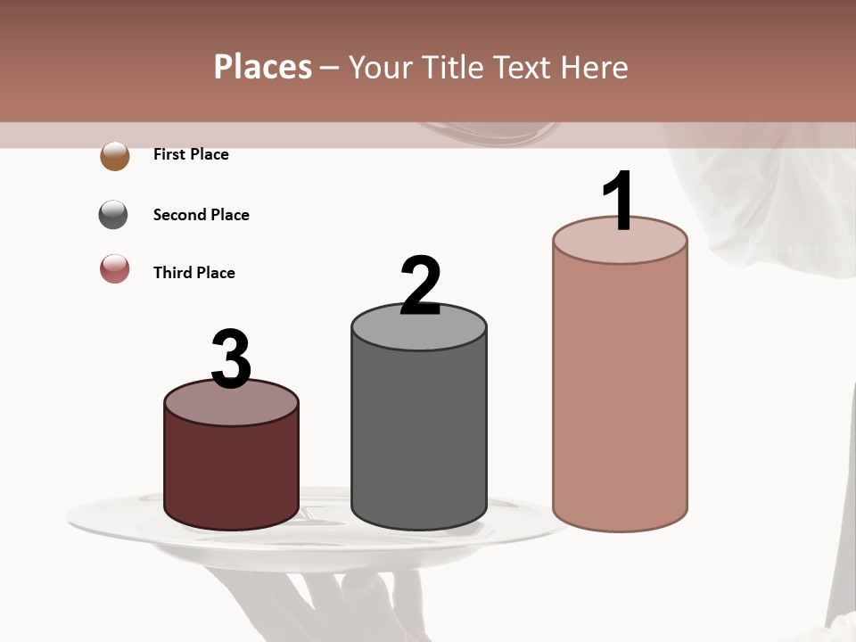 Handsome Serving Tray Cooking PowerPoint Template