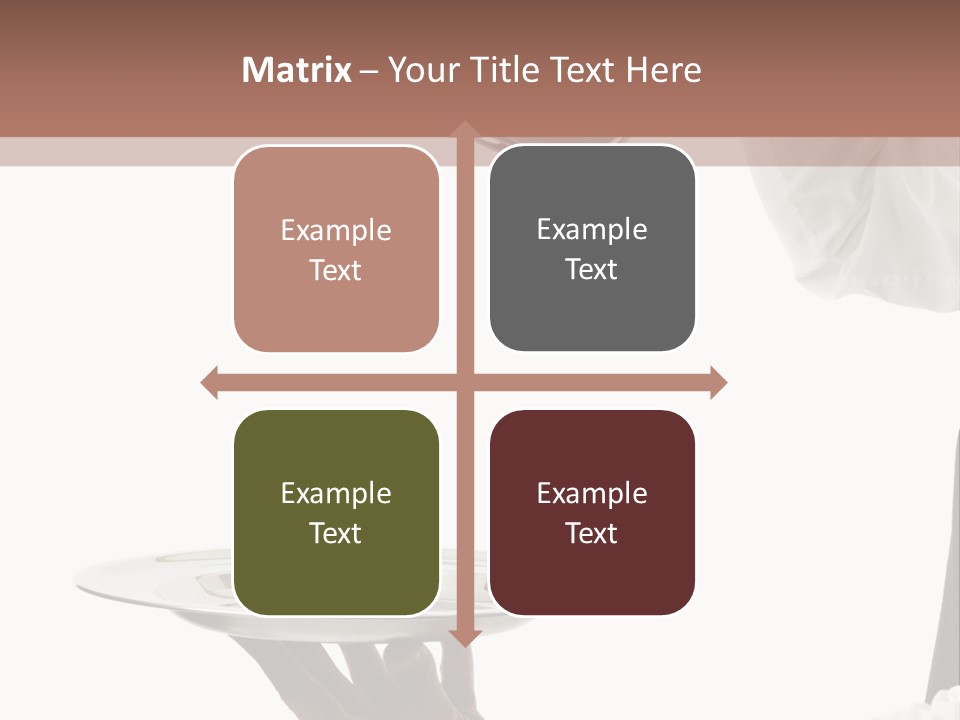 Handsome Serving Tray Cooking PowerPoint Template