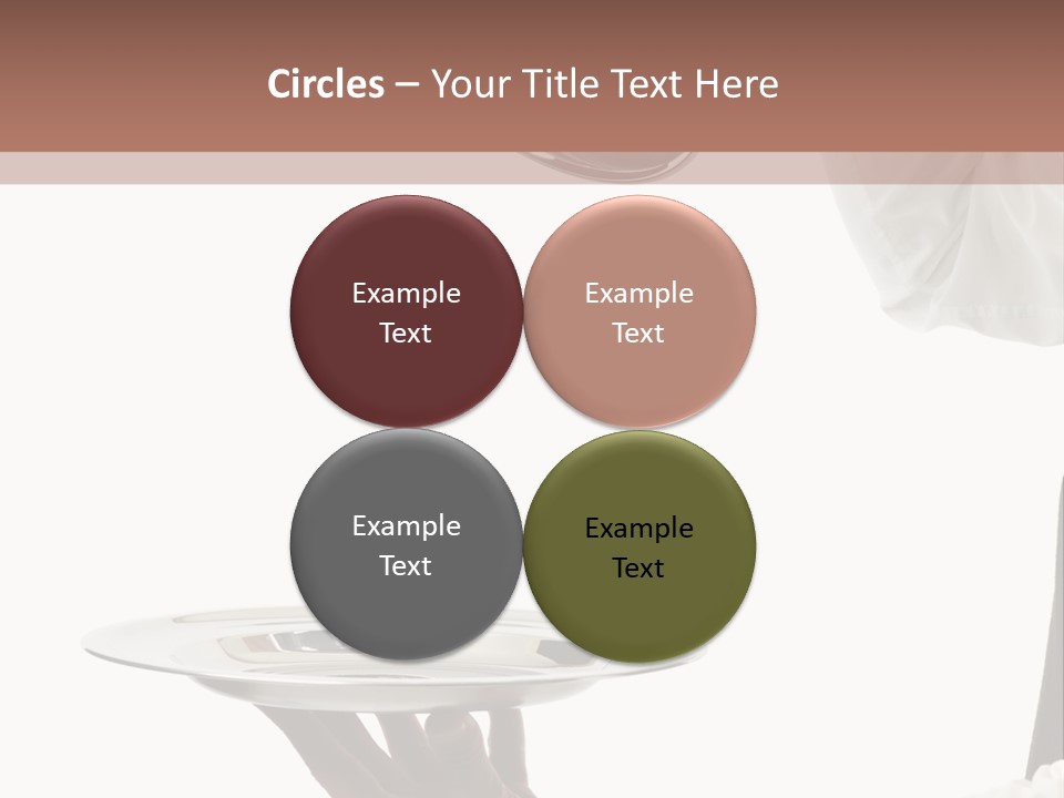 Handsome Serving Tray Cooking PowerPoint Template