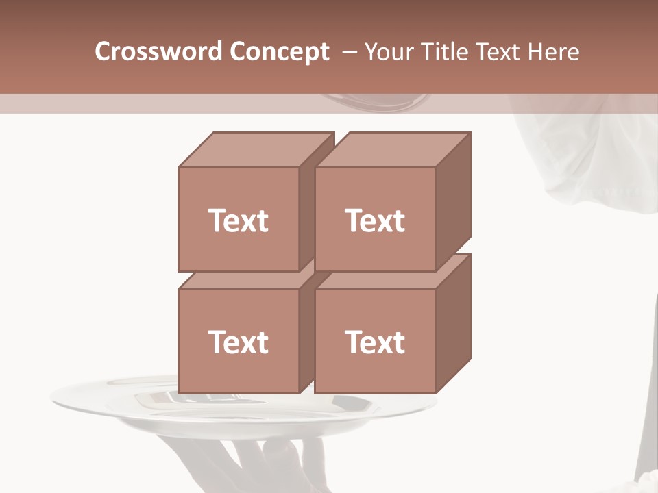Handsome Serving Tray Cooking PowerPoint Template