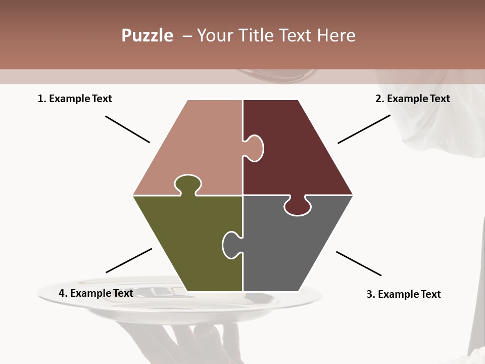 Handsome Serving Tray Cooking PowerPoint Template