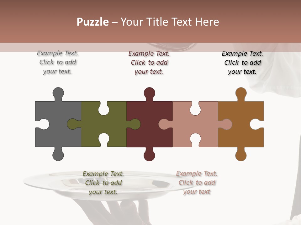 Handsome Serving Tray Cooking PowerPoint Template