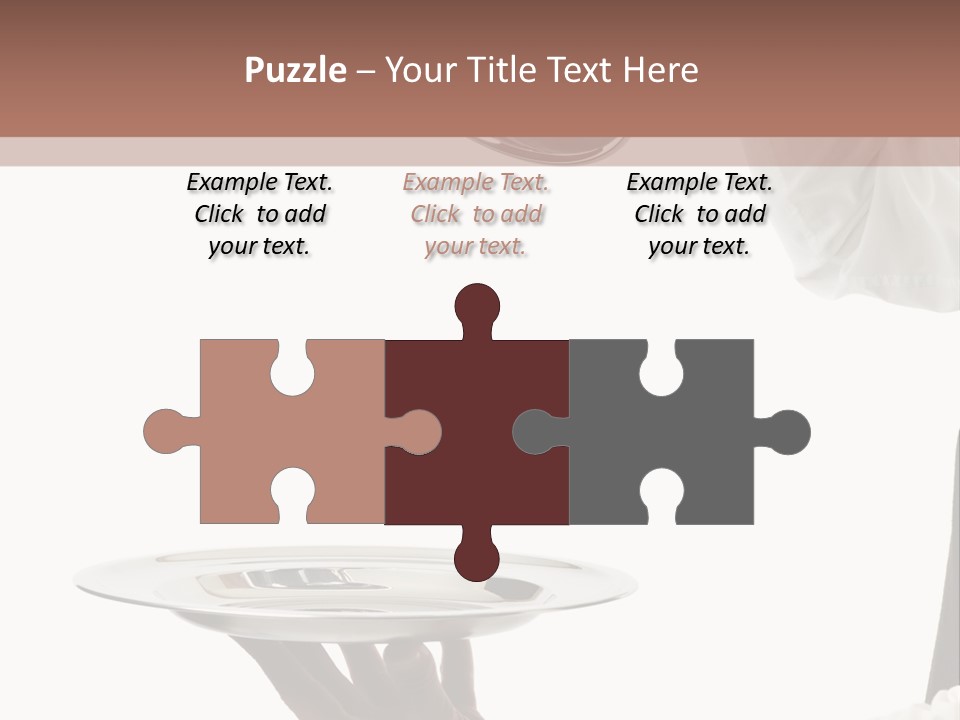 Handsome Serving Tray Cooking PowerPoint Template