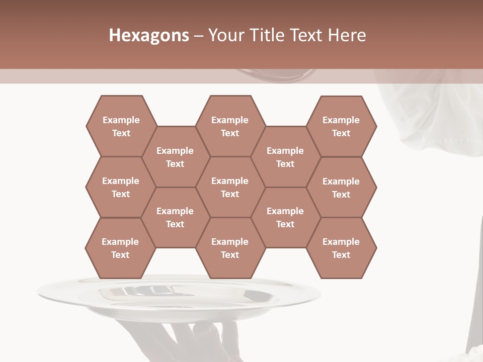 Handsome Serving Tray Cooking PowerPoint Template