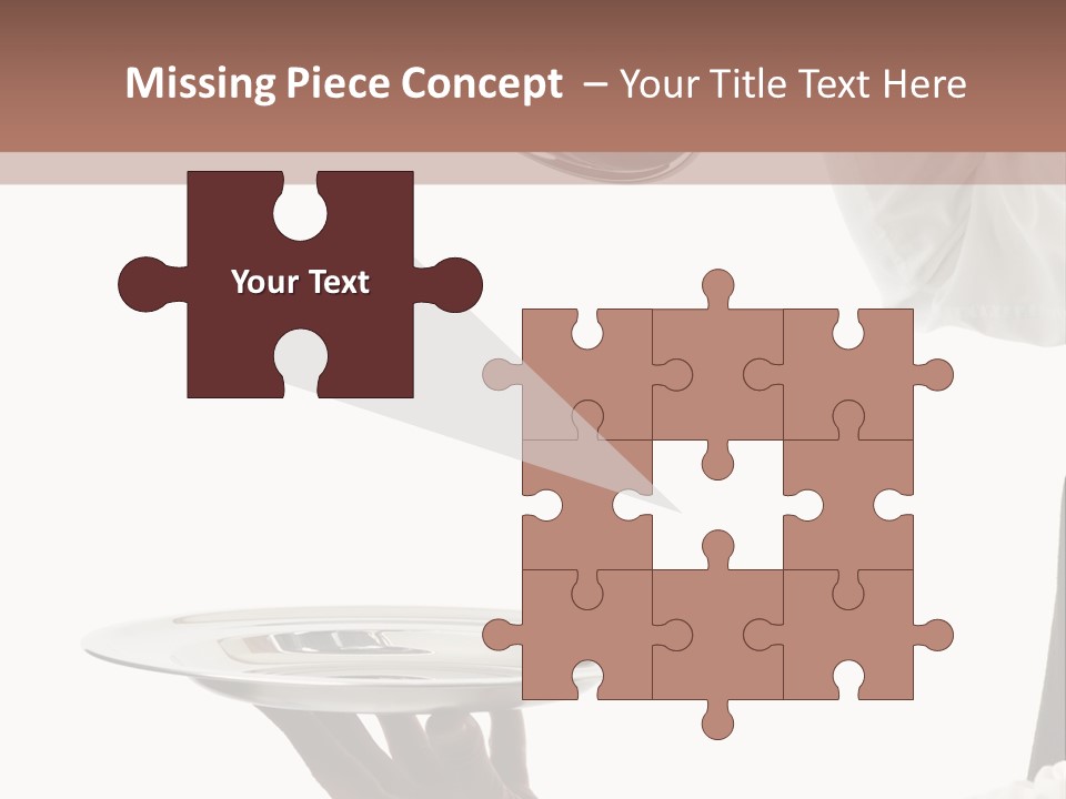 Handsome Serving Tray Cooking PowerPoint Template