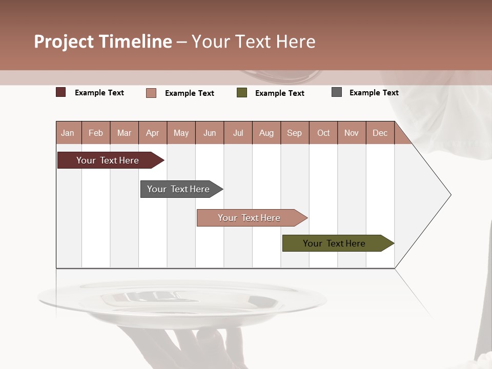 Handsome Serving Tray Cooking PowerPoint Template