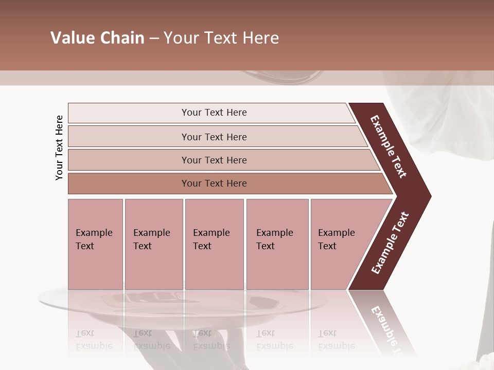 Handsome Serving Tray Cooking PowerPoint Template