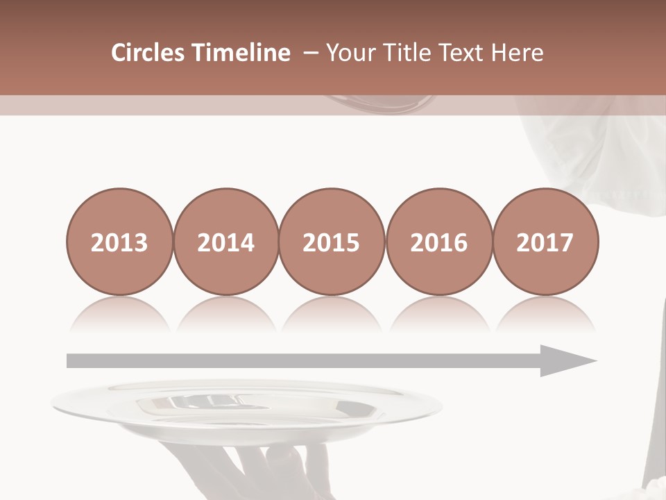 Handsome Serving Tray Cooking PowerPoint Template