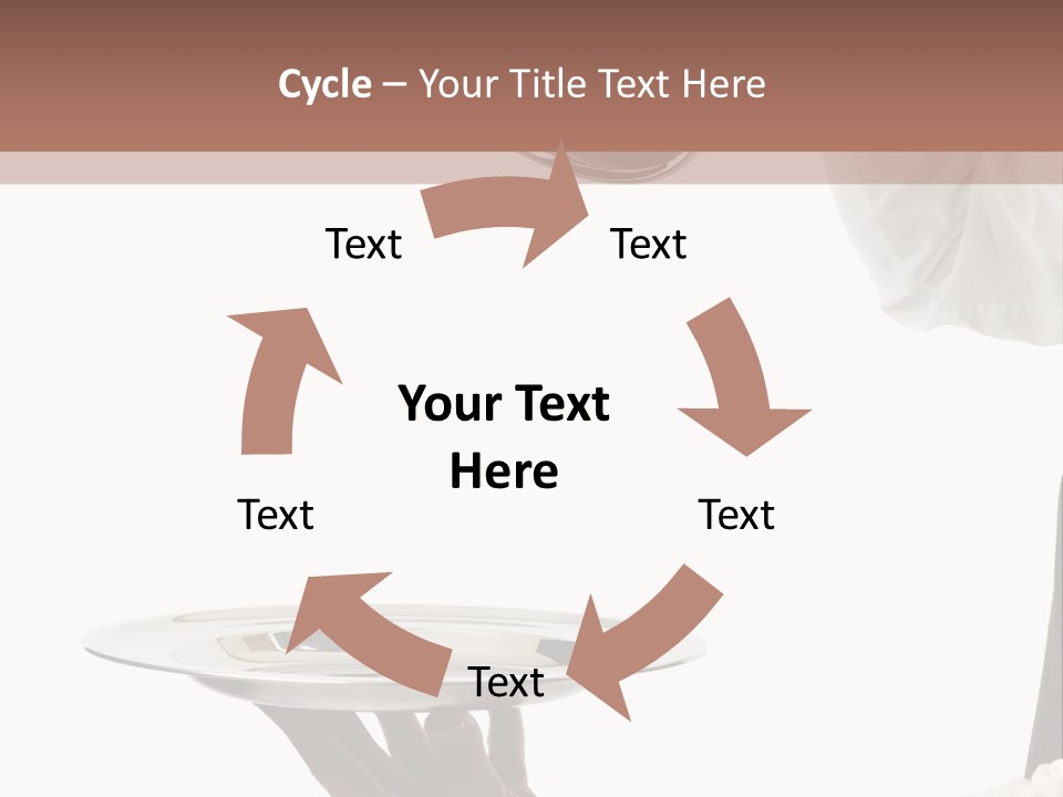 Handsome Serving Tray Cooking PowerPoint Template