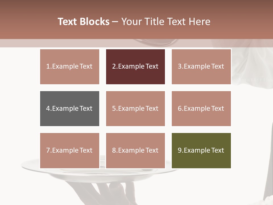 Handsome Serving Tray Cooking PowerPoint Template