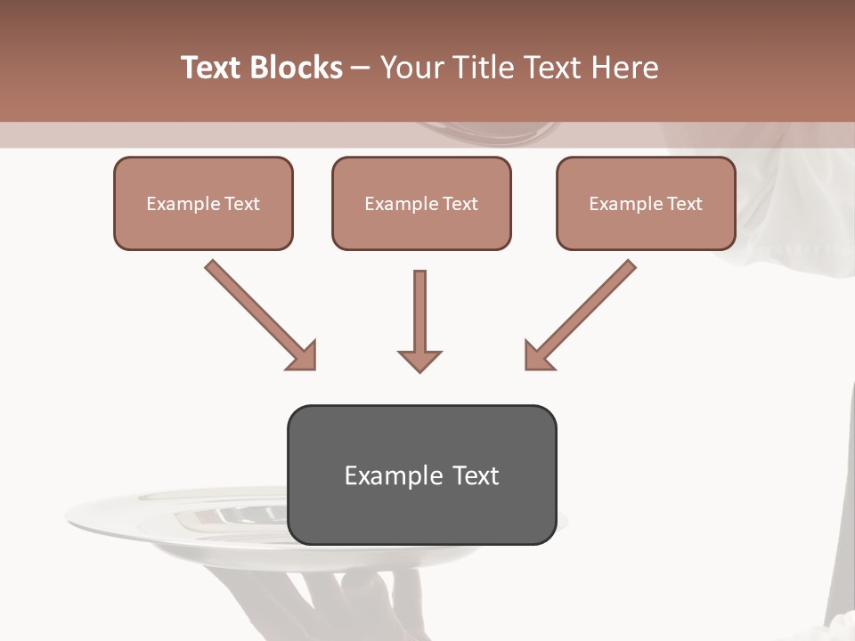 Handsome Serving Tray Cooking PowerPoint Template