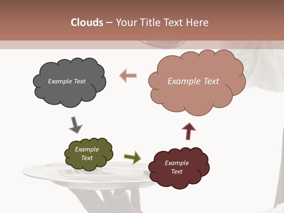 Handsome Serving Tray Cooking PowerPoint Template