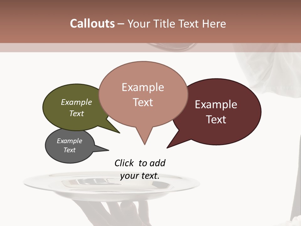 Handsome Serving Tray Cooking PowerPoint Template