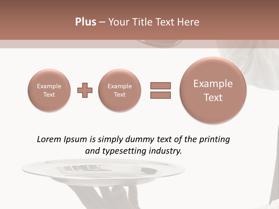 Handsome Serving Tray Cooking PowerPoint Template