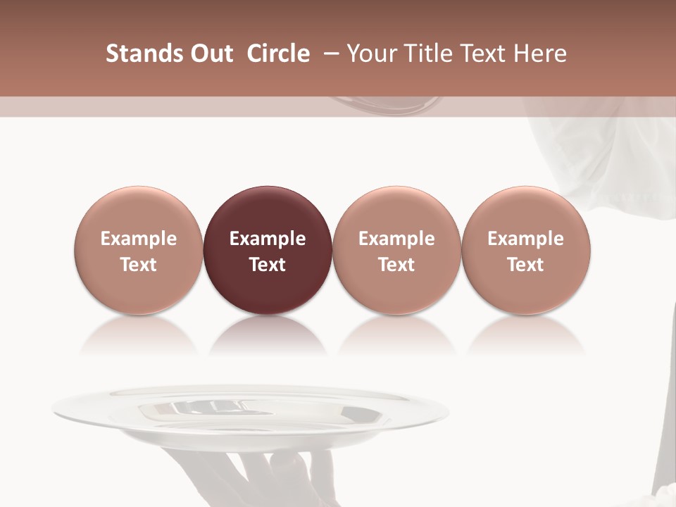 Handsome Serving Tray Cooking PowerPoint Template