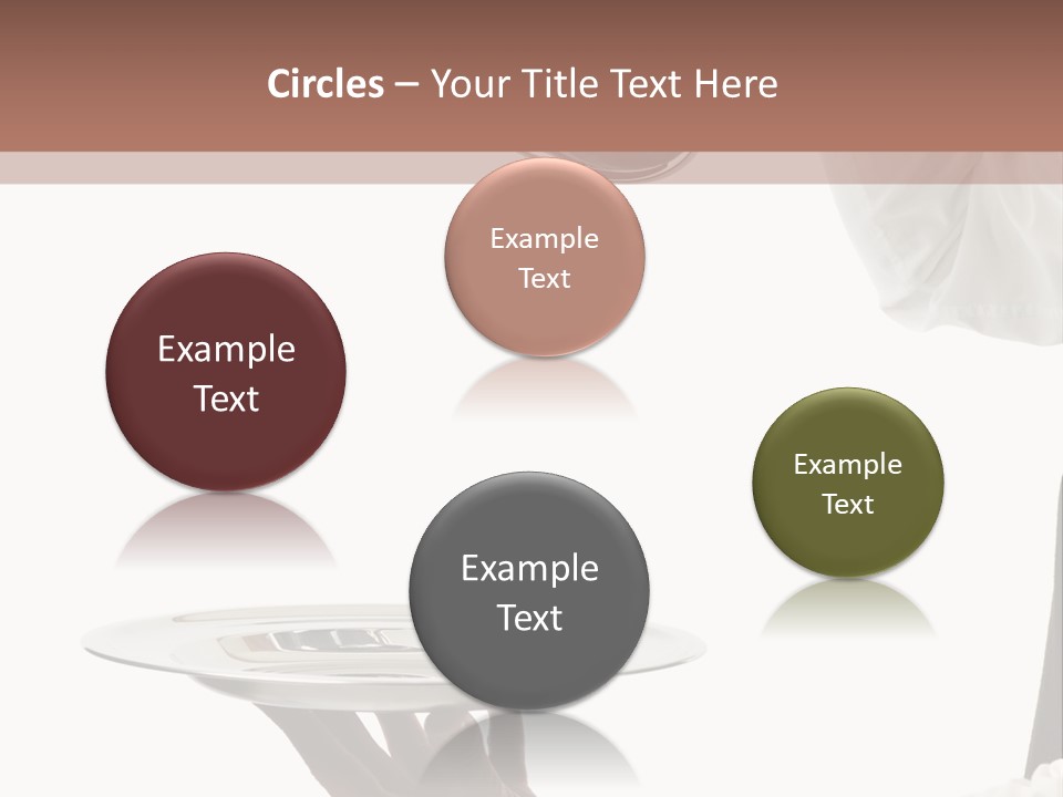 Handsome Serving Tray Cooking PowerPoint Template