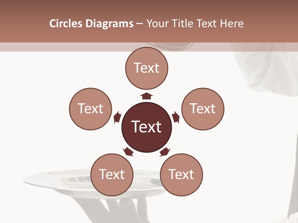Handsome Serving Tray Cooking PowerPoint Template