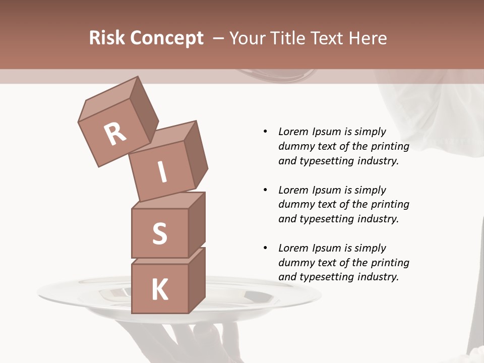 Handsome Serving Tray Cooking PowerPoint Template