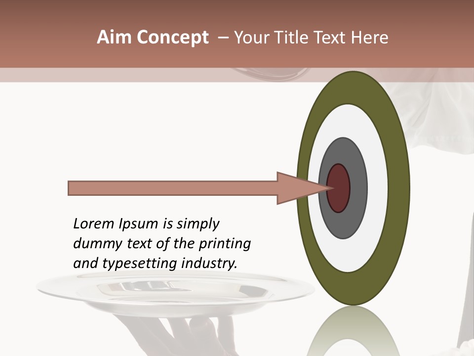 Handsome Serving Tray Cooking PowerPoint Template