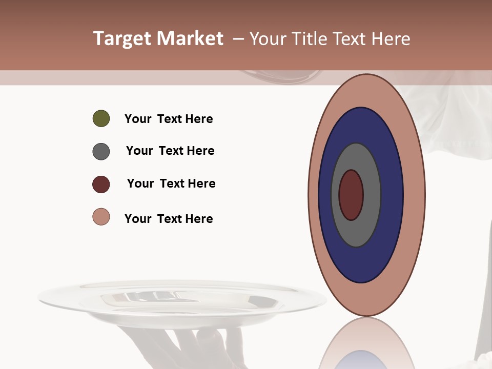 Handsome Serving Tray Cooking PowerPoint Template