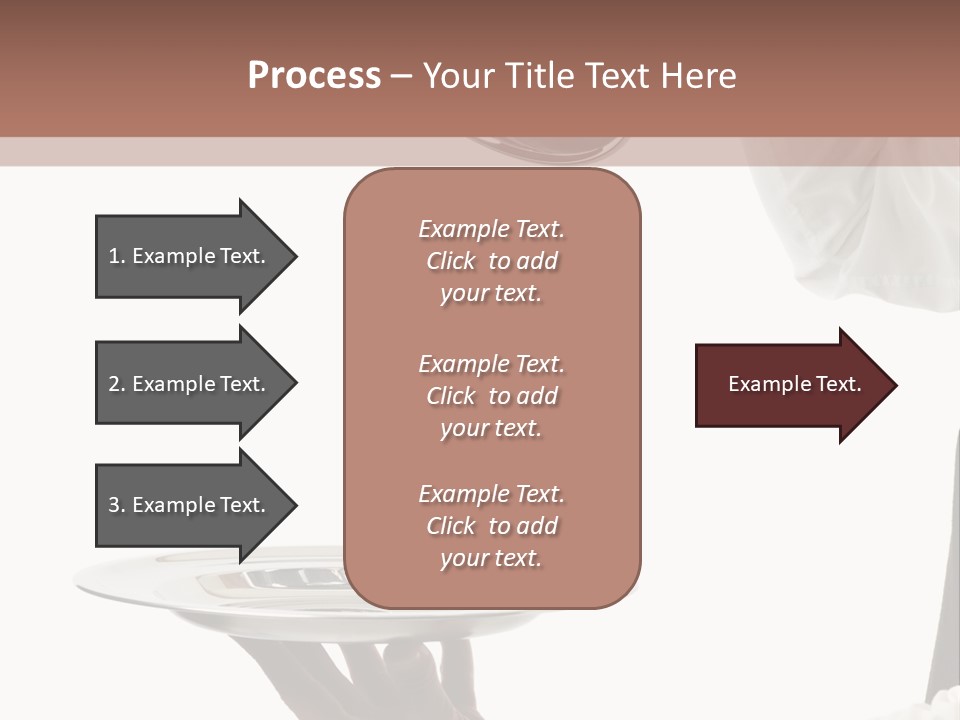 Handsome Serving Tray Cooking PowerPoint Template