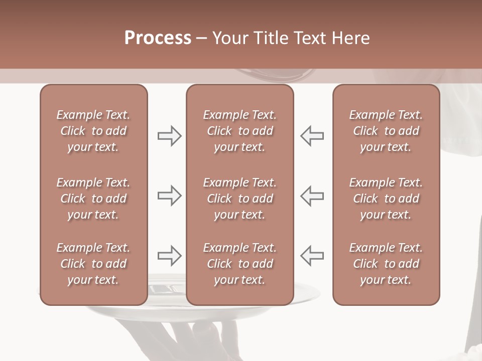 Handsome Serving Tray Cooking PowerPoint Template