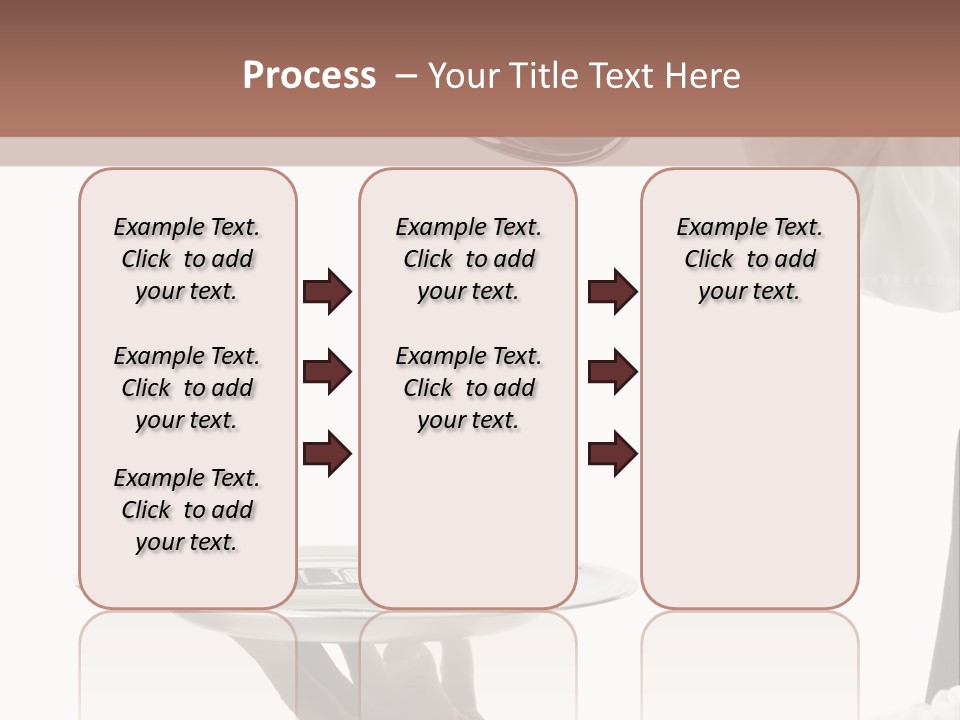 Handsome Serving Tray Cooking PowerPoint Template