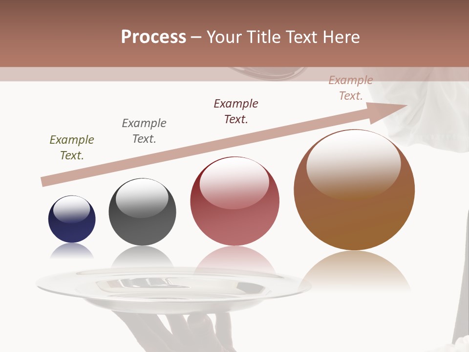 Handsome Serving Tray Cooking PowerPoint Template