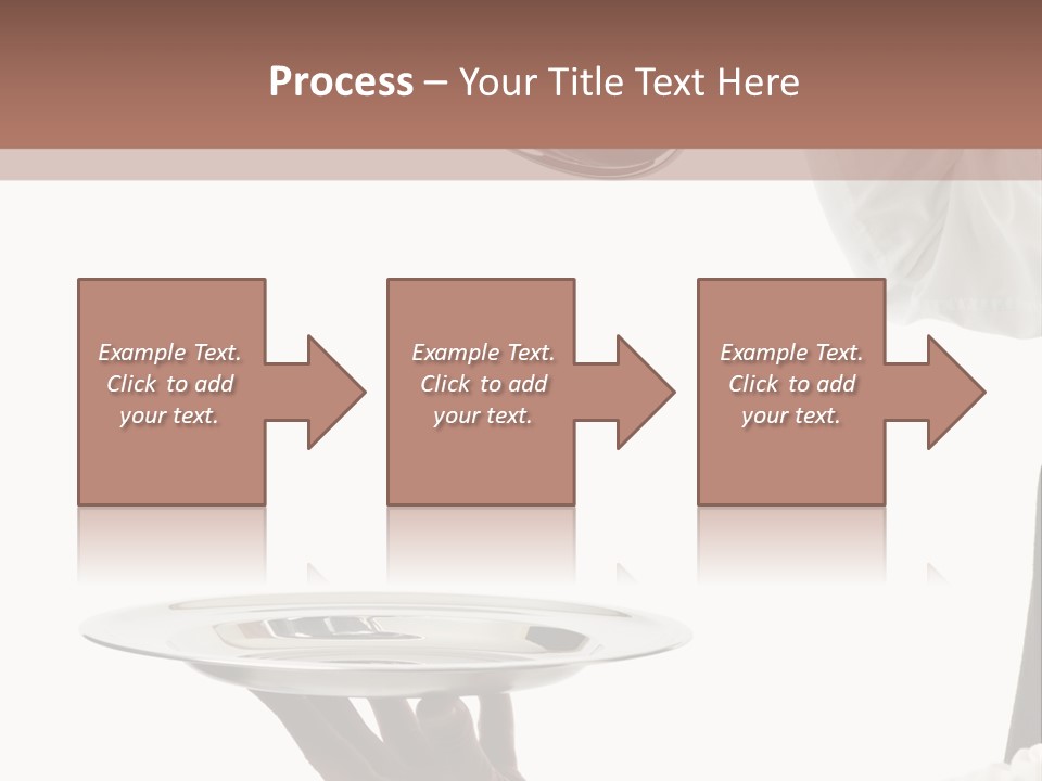 Handsome Serving Tray Cooking PowerPoint Template