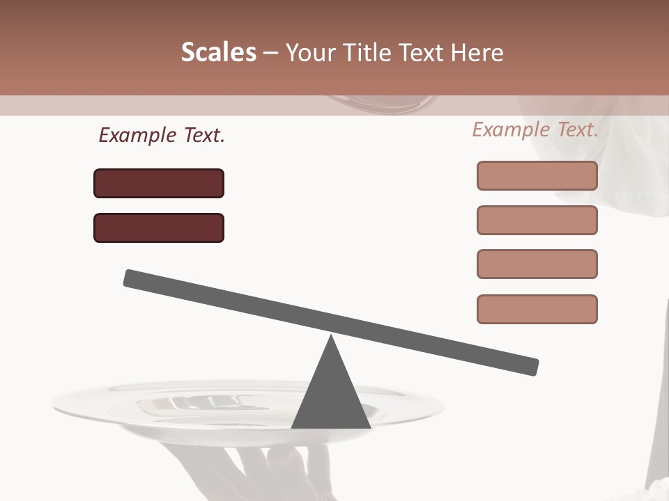 Handsome Serving Tray Cooking PowerPoint Template