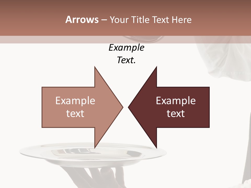 Handsome Serving Tray Cooking PowerPoint Template
