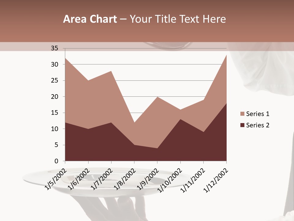 Handsome Serving Tray Cooking PowerPoint Template