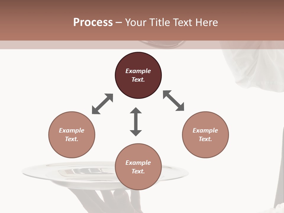 Handsome Serving Tray Cooking PowerPoint Template