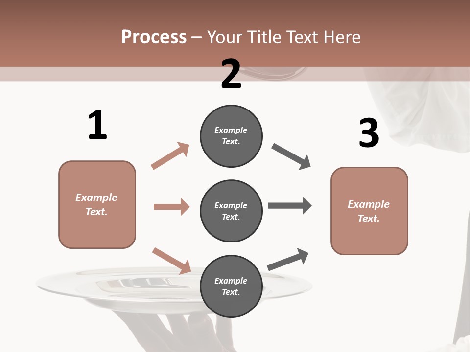 Handsome Serving Tray Cooking PowerPoint Template