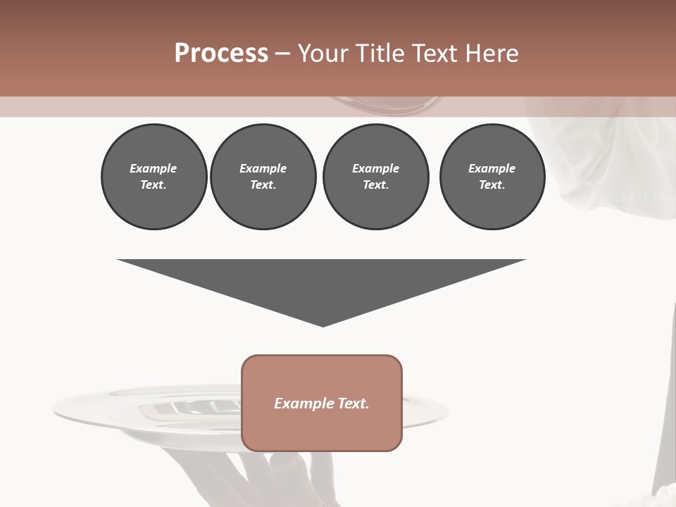 Handsome Serving Tray Cooking PowerPoint Template