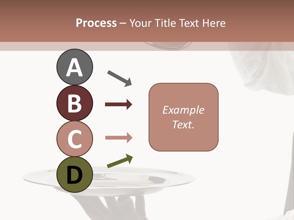 Handsome Serving Tray Cooking PowerPoint Template