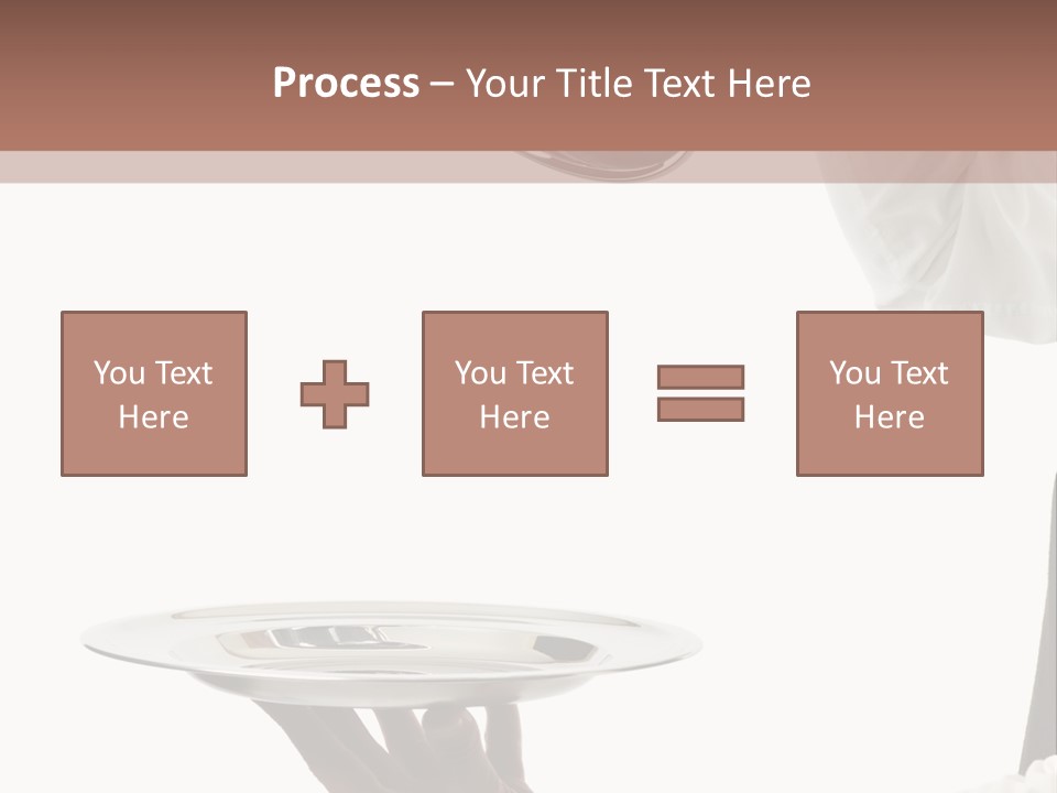 Handsome Serving Tray Cooking PowerPoint Template
