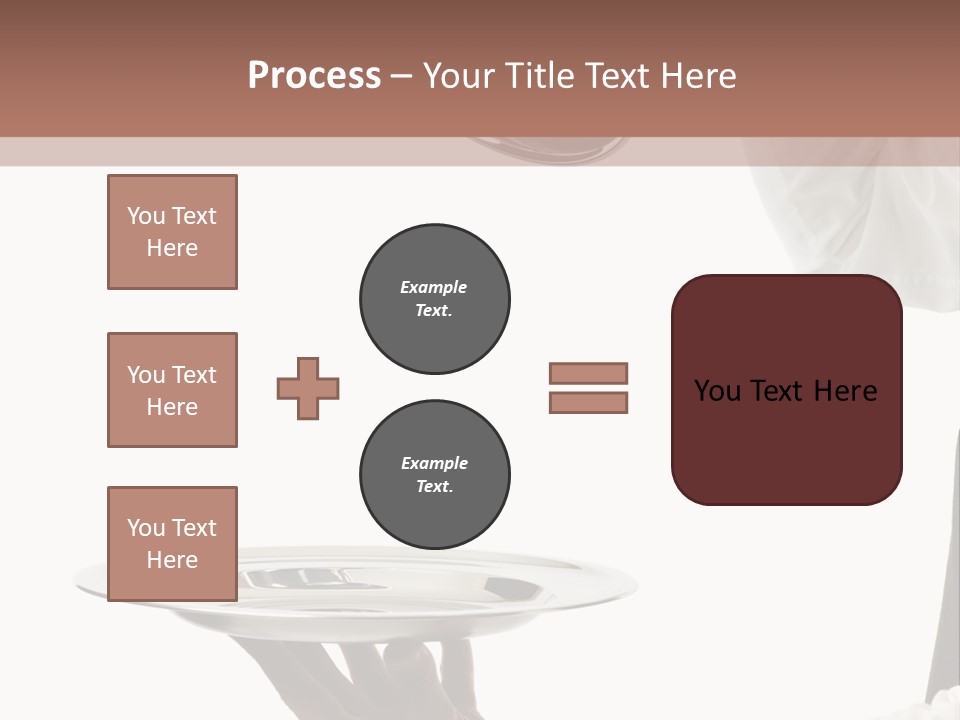 Handsome Serving Tray Cooking PowerPoint Template