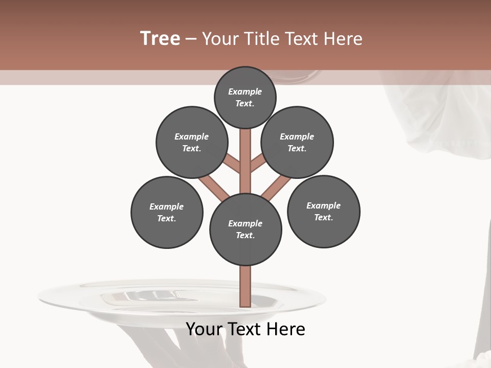 Handsome Serving Tray Cooking PowerPoint Template