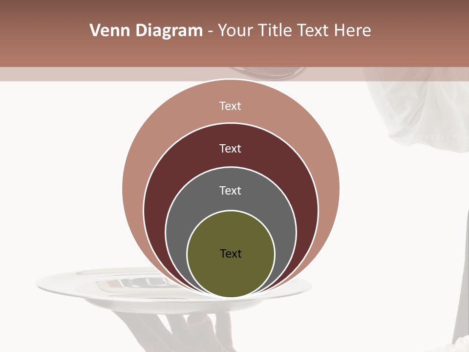 Handsome Serving Tray Cooking PowerPoint Template
