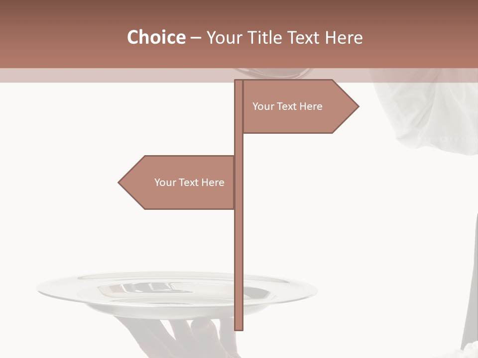 Handsome Serving Tray Cooking PowerPoint Template