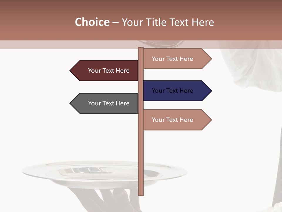 Handsome Serving Tray Cooking PowerPoint Template